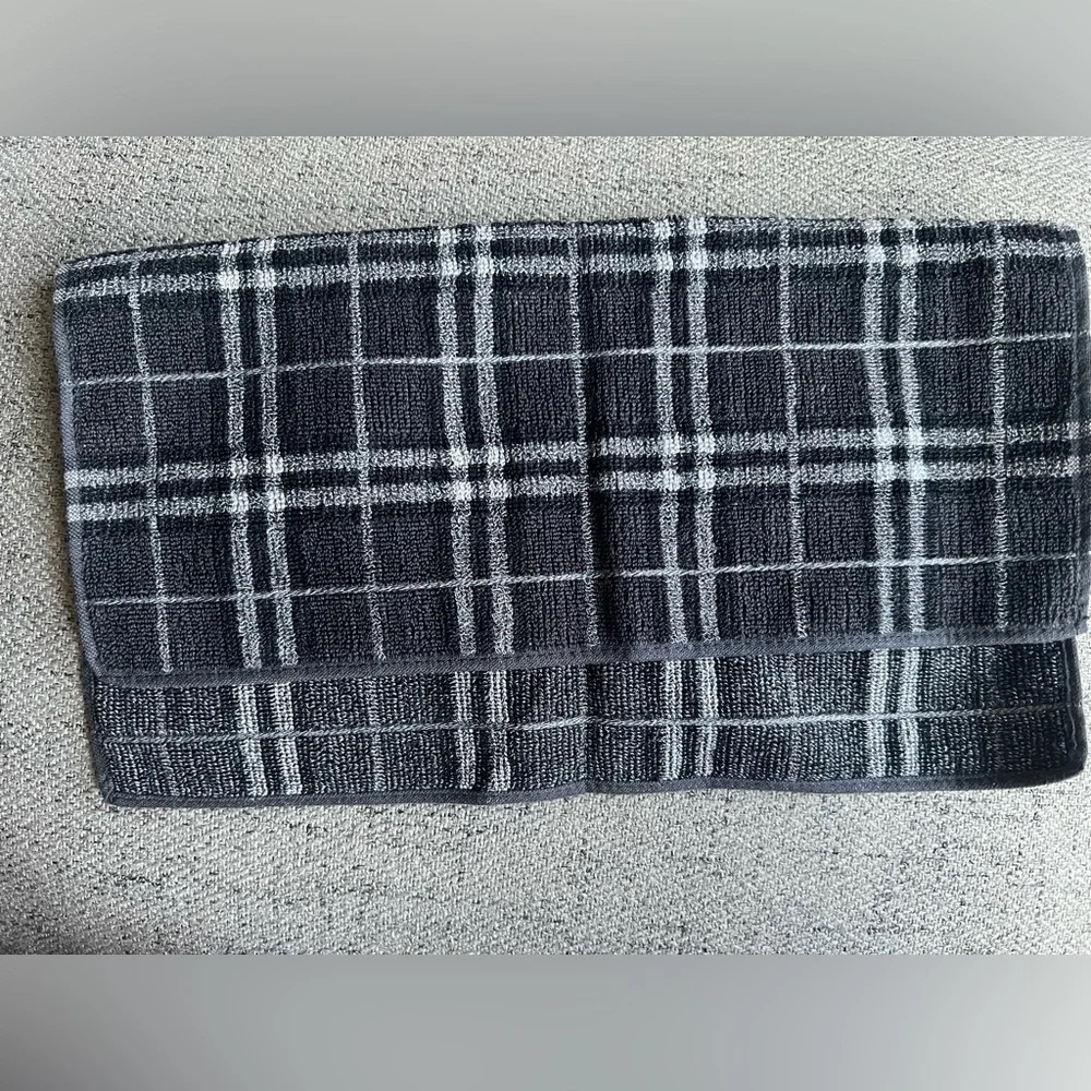 Burberry gray nova check washcloth Japan exclusive